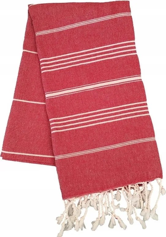 Hammam strandtörölköző szaunázáshoz 100x180 Szultán piros