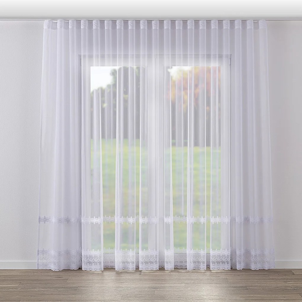 Kész Függöny szalagos wave fátyol 300x265cm fehér