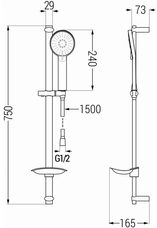 Mexen DB40, Tolózuhanygarnitúra, fekete - 7785404584-70