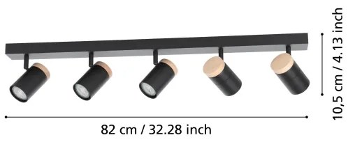 Eglo 39649 - LED Spotlámpa CARTAGENA 5xGU10/4,5W/230V 3000K