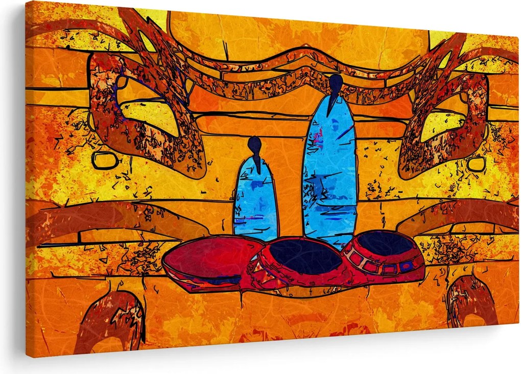Kép - Ősi festészet (90x60 cm)