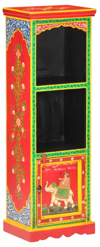 Kézzel festett tömör mangófa tálaló 40 x 30 x 120 cm