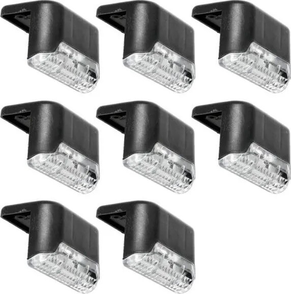 KÉSZLET 8x LED Napelemes lépcsőház világítás LED/0,06W/1,2V 3000K IP44 600 mAh