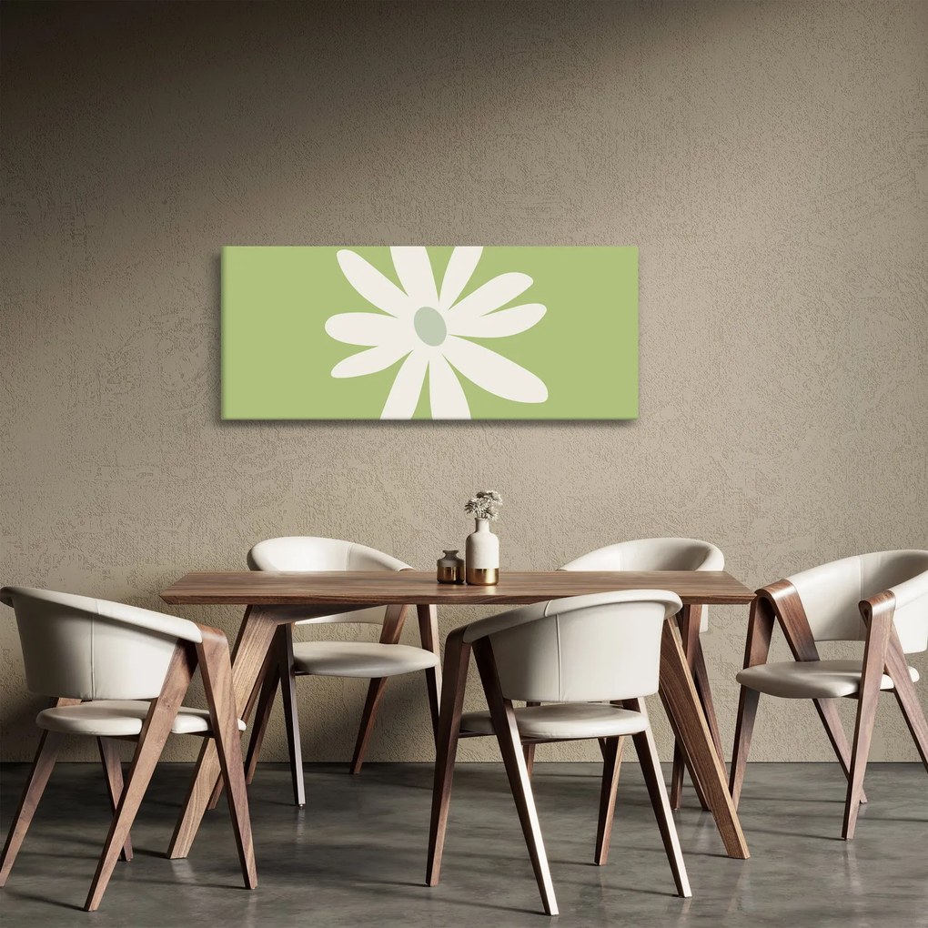 Kép - Hippik, zöld virágok N⁰2 (120x50 cm)