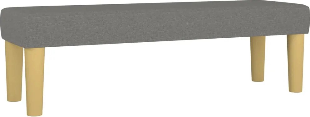 vidaXL sötétszürke szövet pad 100 x 30 x 30 cm