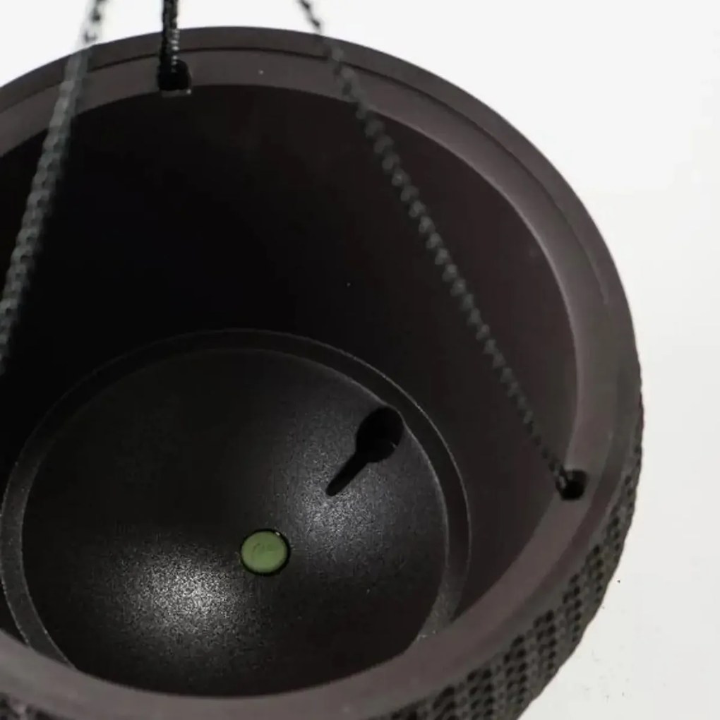 Keter Sphere felakasztható virágtartó, antracit, átmérő: 35 cm
