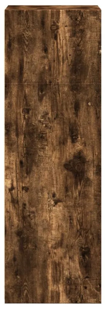 füstös tölgy színű szerelt fa magasszekrény 45 x 41 x 124 cm