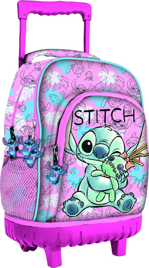 Disney Lilo és Stitch, A csillagkutya Doll prémium gurulós iskolatáska, táska 44 cm