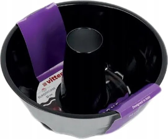 Kuglófforma kéménnyel, 22 cm-es, Carbone Vittero