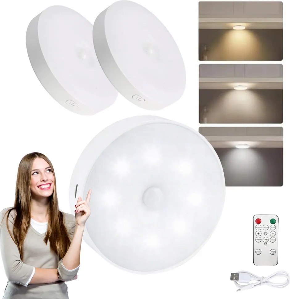 LED-es lámpa szett mozgásérzékelővel, lépcsővilágítás, öltöző