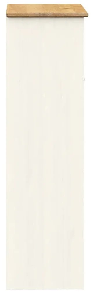 VIGO fehér tömör fenyőfa komód felső 78x30x100 cm