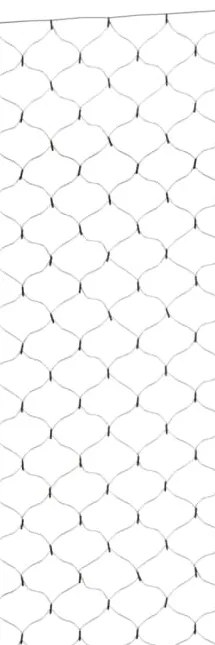 kék kültéri hálós karácsonyi világítás 204 LED 3 x 2 m