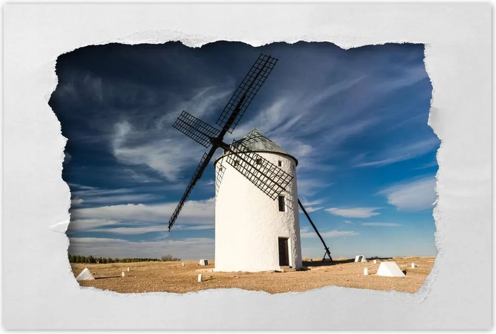 Poszterek 120x80 Szélmalom Fa lapátok