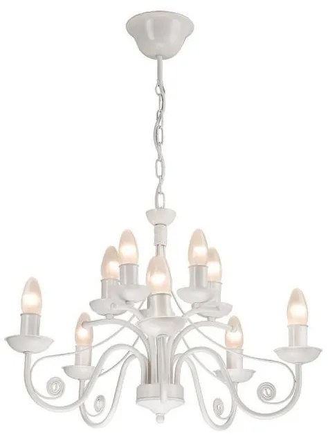 Csillár láncon DONATO 10xE14/40W/230V