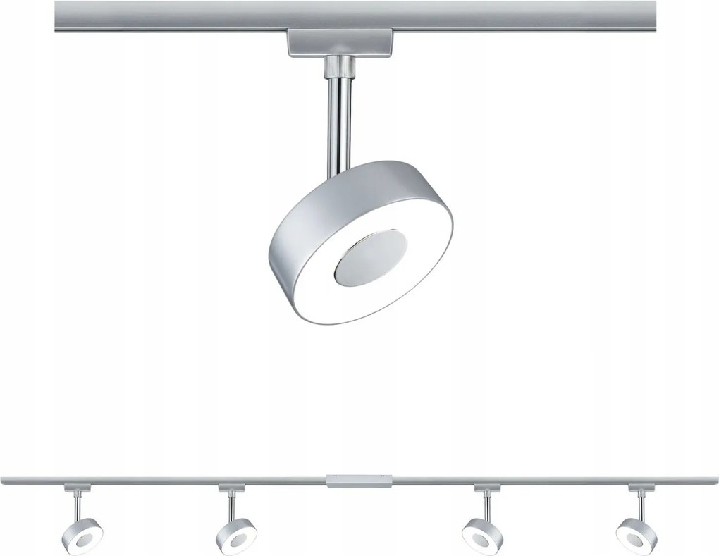 Paulmann URail Led rúd spotlámpa kör szett 4x5.3W 2700K króm 230V