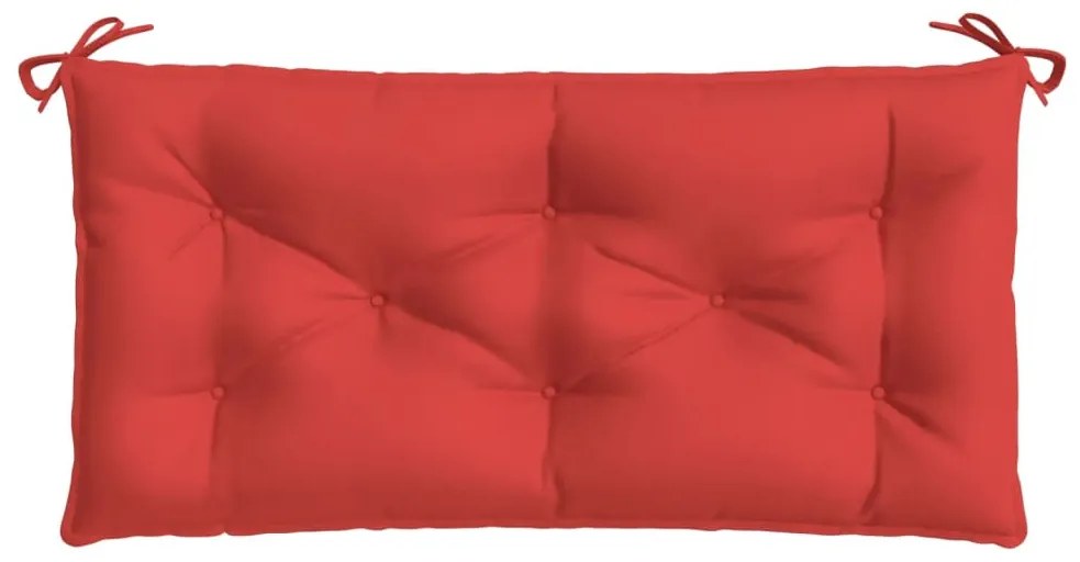 2 db piros oxford szövet kerti padpárna 100 x 50 x 7 cm