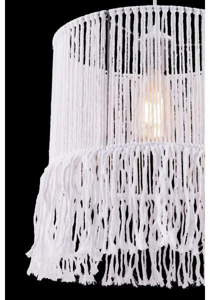 Kábelcsillár NESS MACRAME 1xE27/40W/230V fehér