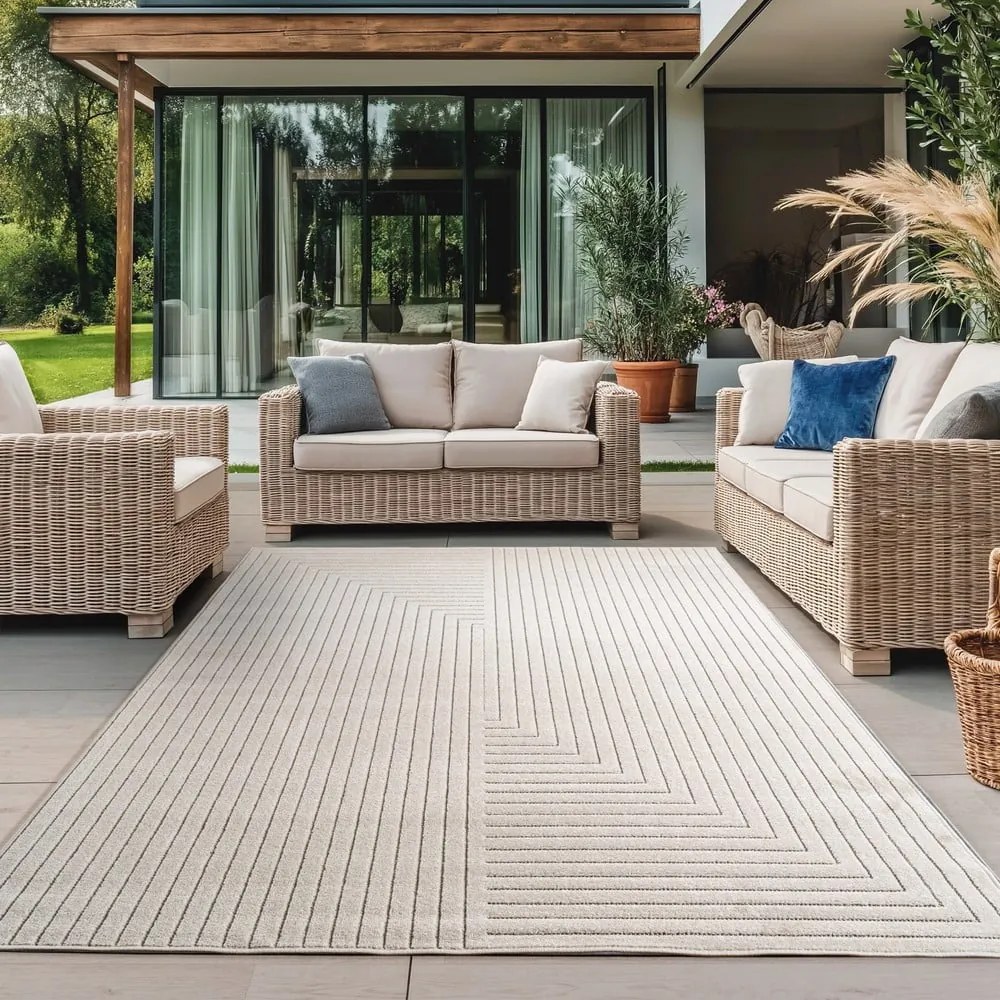Krémszínű kültéri-beltéri szőnyeg 280x370 cm Nova 1202 – Ayyildiz Carpets