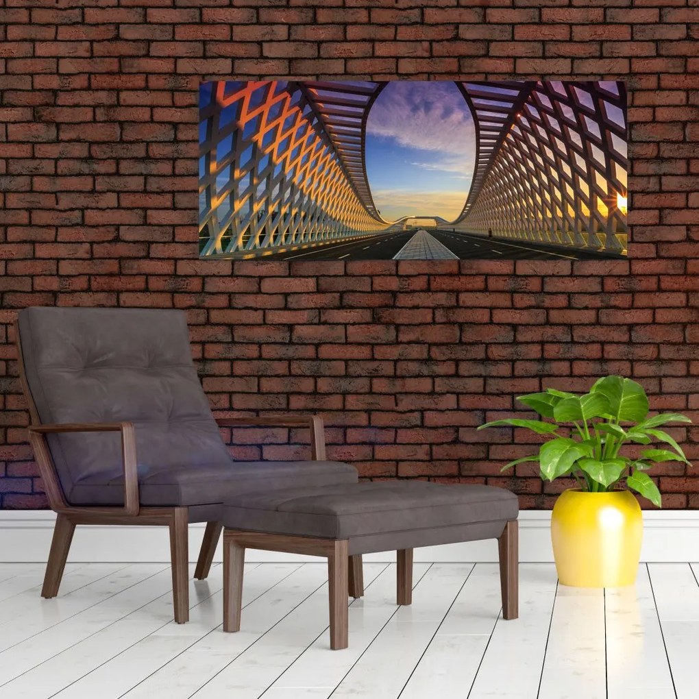 A modern hídépítészet képe (120x50 cm)