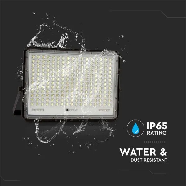 LED Kültéri napelemes reflektor LED/30W/3,2V 6400K fekete + + távirányító