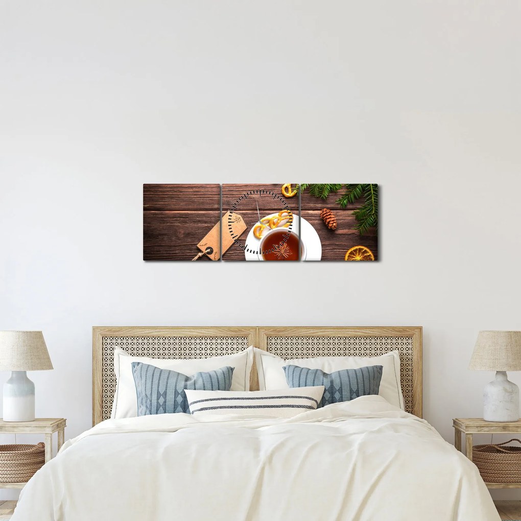 Kép - bögre és dekoráció (órával) (90x30 cm)