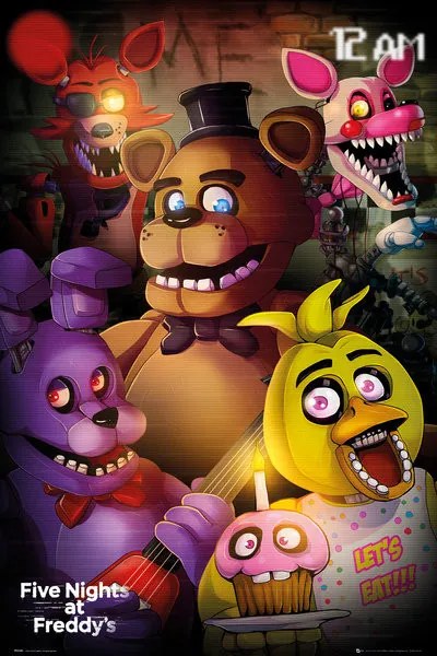 Plakát Five Nights At Freddys - 12 AM