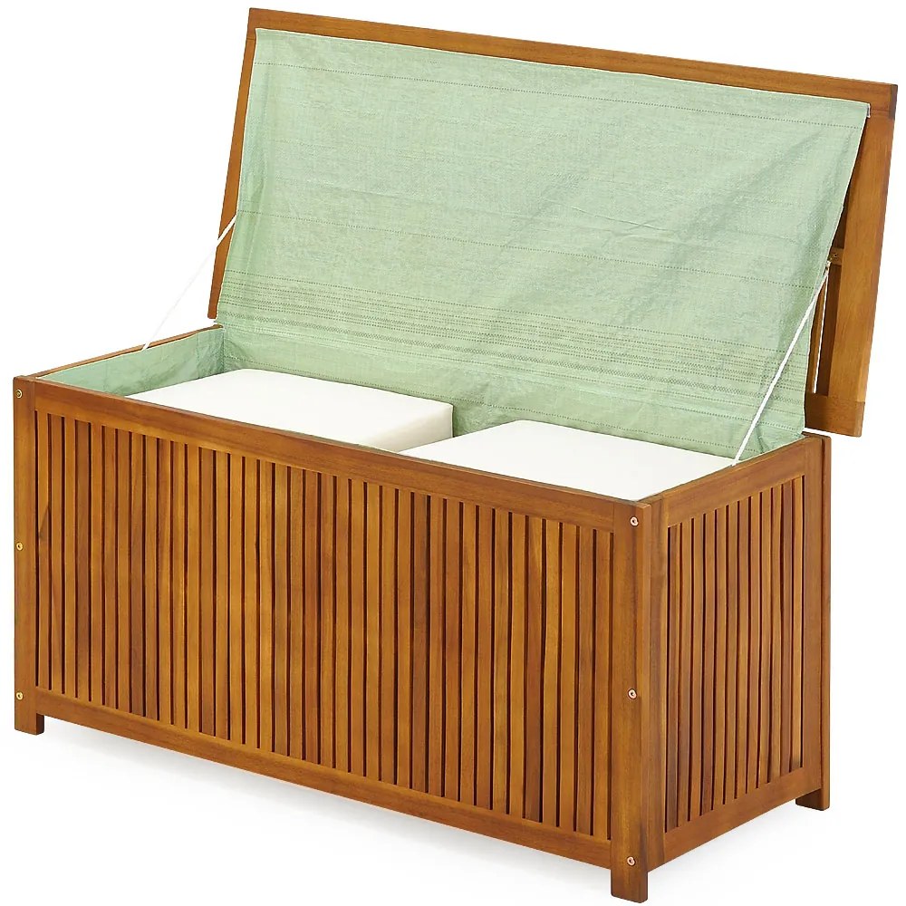 ACACIA fa tárolódoboz, 117x50x59cm, természetes barna Jurhan