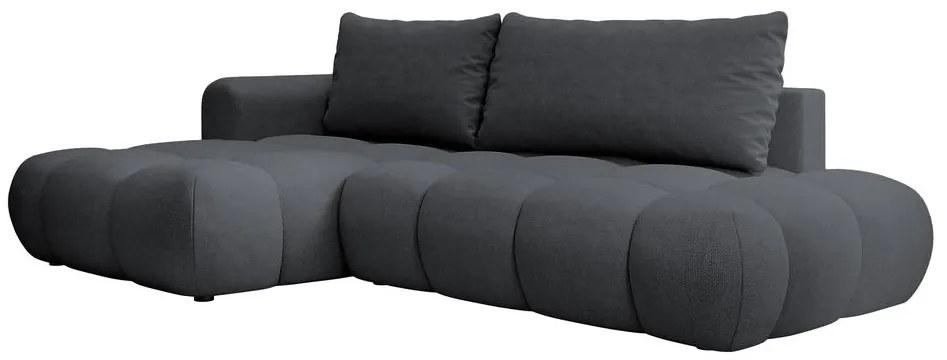 Sarokkanapé Ombre (B) (fekete + fekete). 1099479