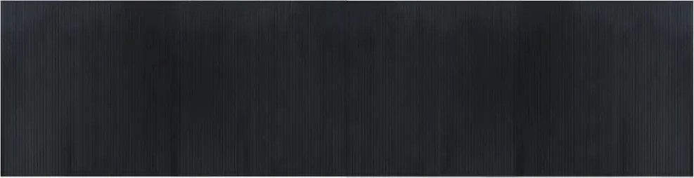 vidaXL négyszögletű fekete bambusz szőnyeg 100 x 400 cm