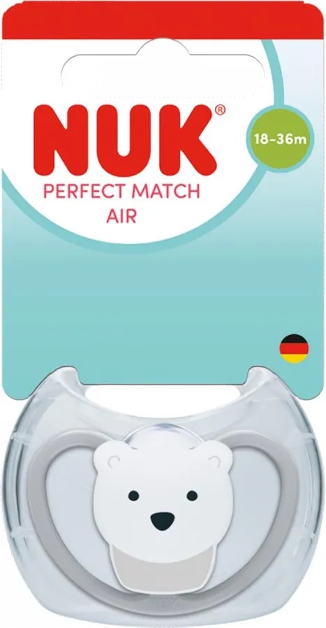 Baba cumi  NUK Perfect Match Air POLAR BEAR 6-18m 1db box, vel. 6-18 m