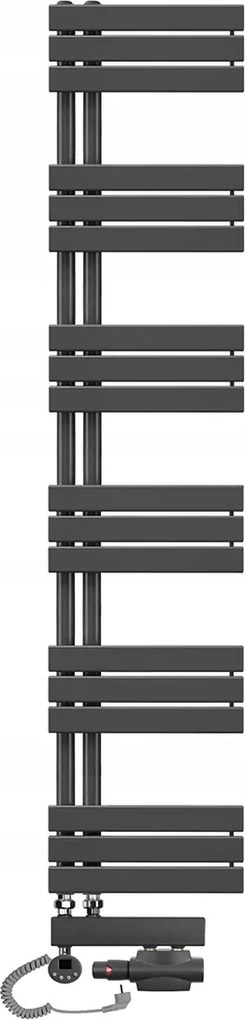 Sophia 1840x400 antracit létra fürdőszobai víz-elektromos radiátor