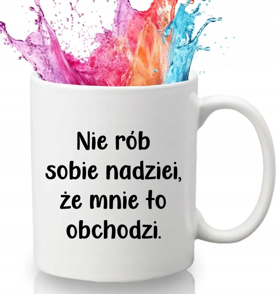 Bögre Fehér 330 ml Kerámia Vicces Ajándék Vicces kütyü Ne Csinálj Reményt