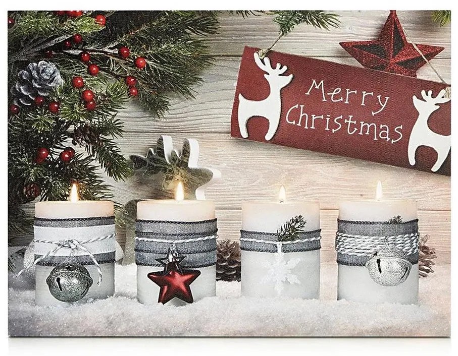 Markslöjd 704498 - LED Világító dekorációs kép CANVAS 4xLED/0,18W/2xAA