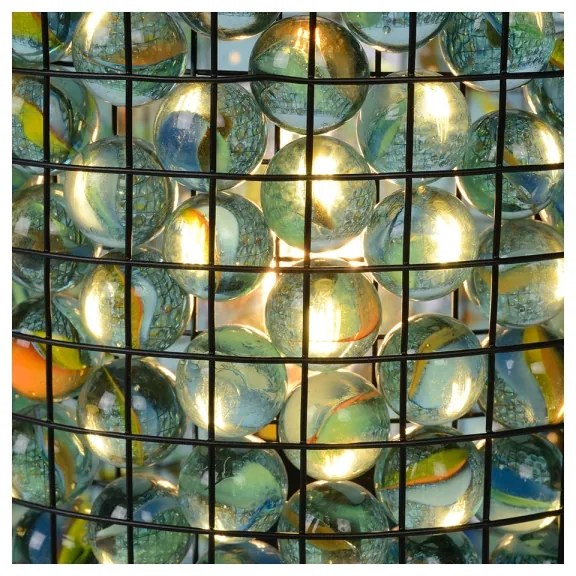 Lucide 78597/01/60 - Asztali lámpa EXTRAVAGANZA MARBELOUS 1xE14/40W/230V kék