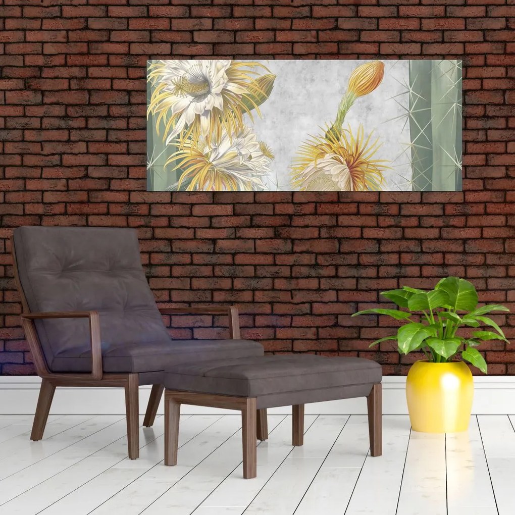 Kép - virágzó kaktuszok (120x50 cm)