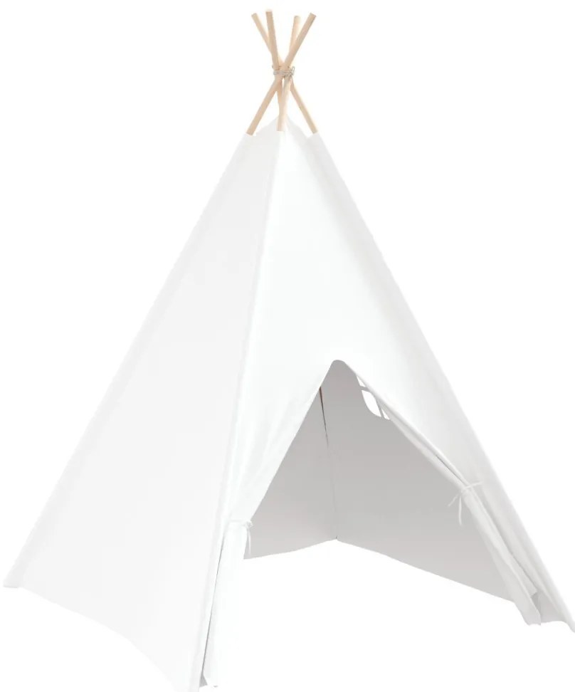 Gyermek Teepee Sátor Hordtáskával Őszibarack & Játék Labda Fehér