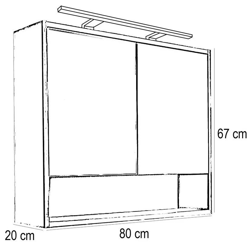 Porto 80 komplett rauna szil-sonoma tölgy