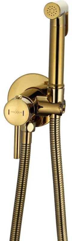 Mexen Elba falba süllyesztett bidé csaptelep pontkészlettel, arany - 7599250-50