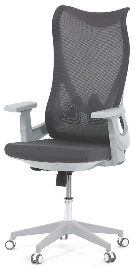 Scaun rotativ de birou gri cu design unic. KA-S248