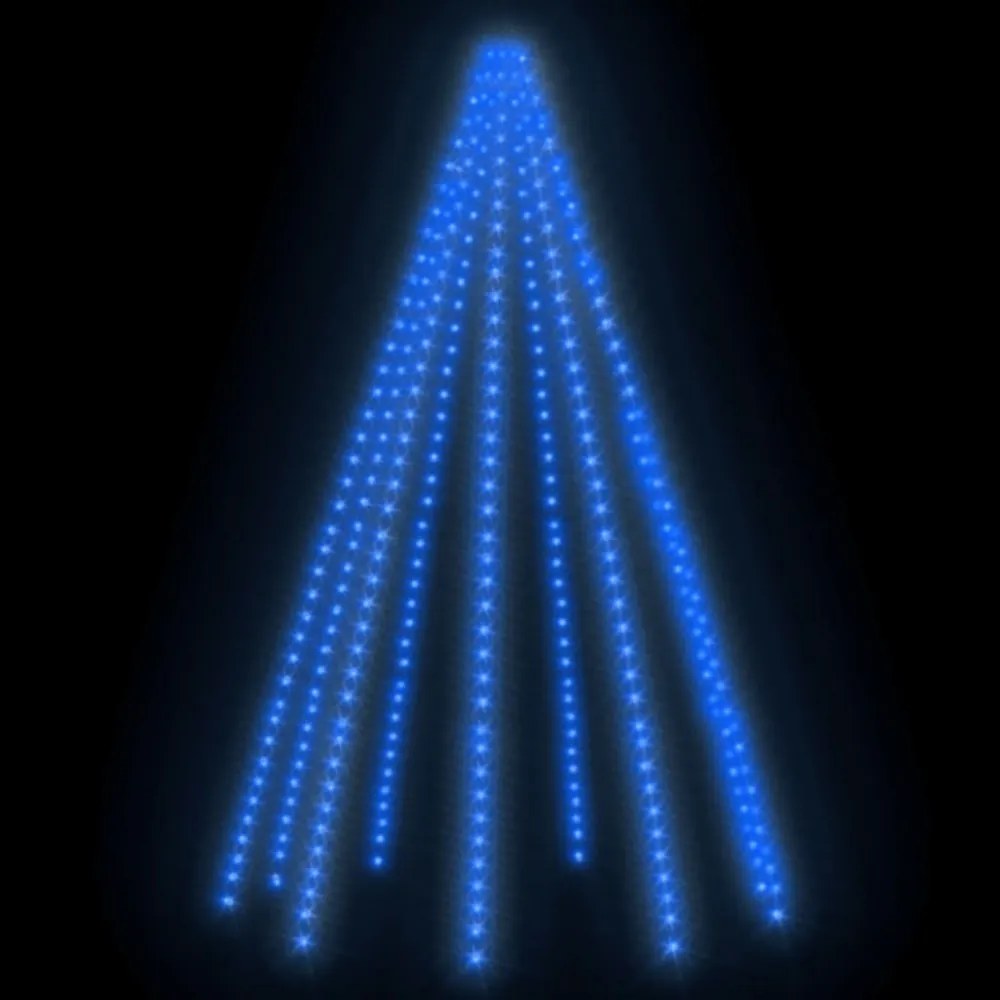karácsonyfa-fényháló 400 kék LED-del 400 cm