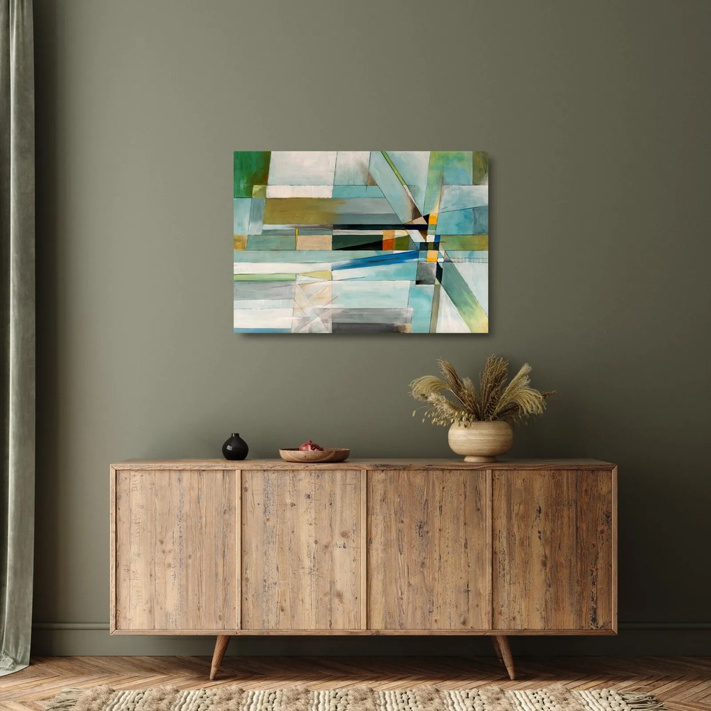 Kép - Absztrakció (üvegen) (70x50 cm)