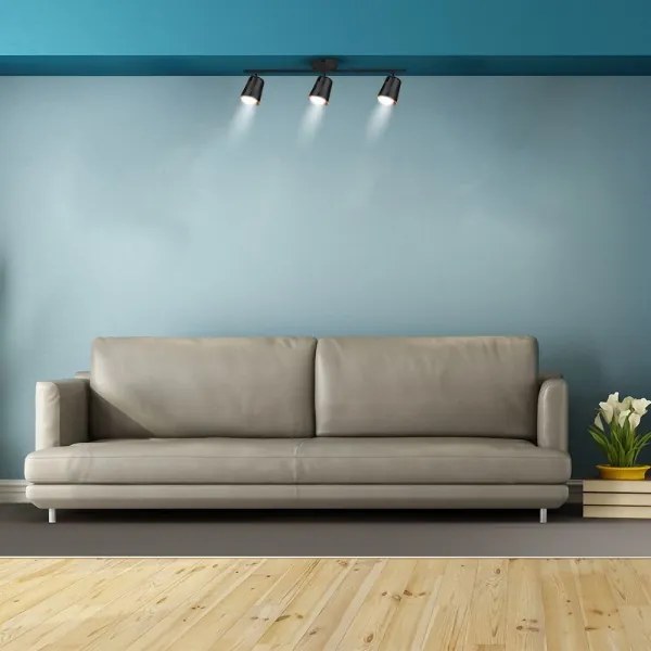 LED Spotlámpa 3xLED/5W/230V 4000K fekete