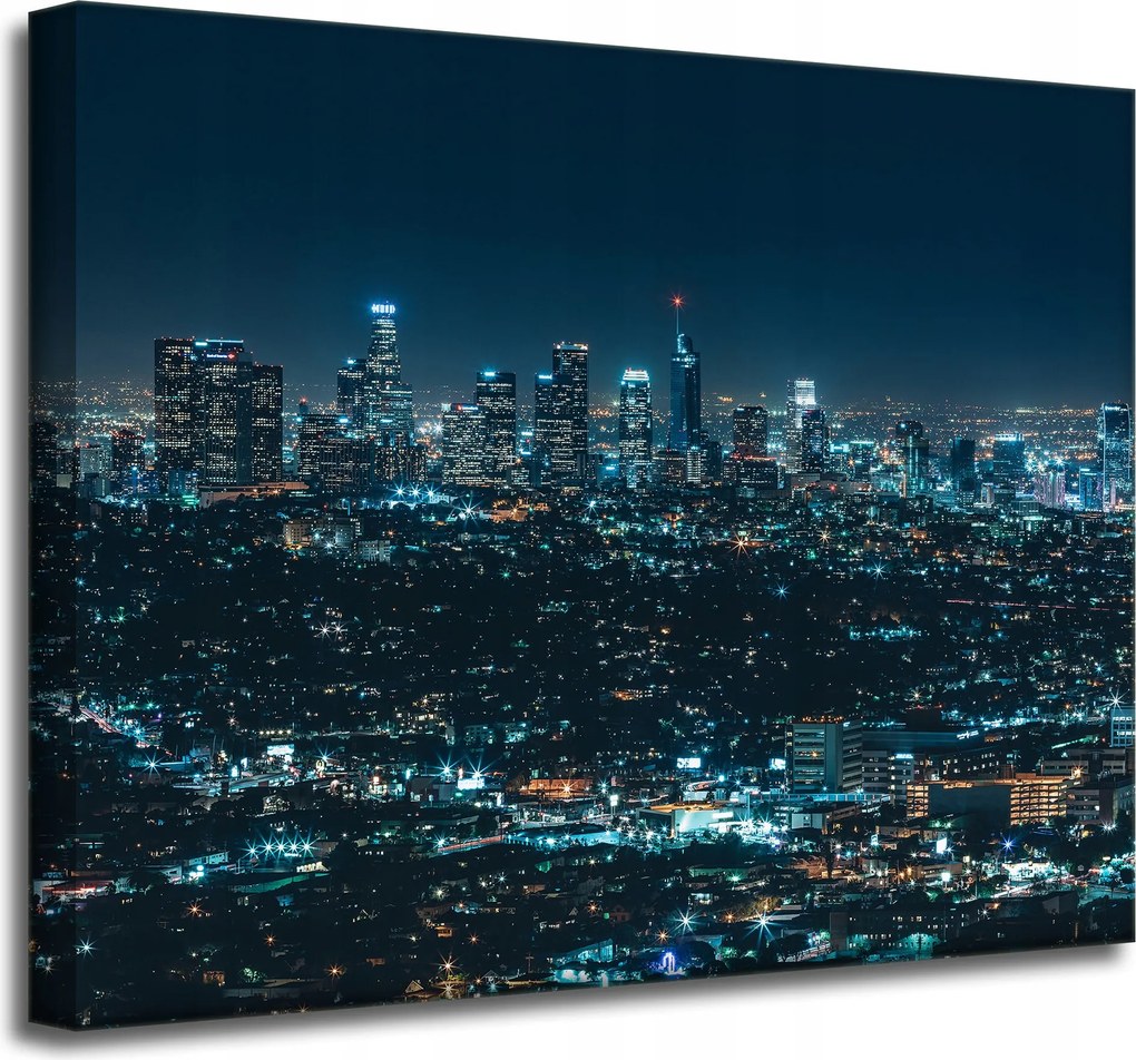 Vászonkép Építészet Los Angeles éjszaka 50X40 cm