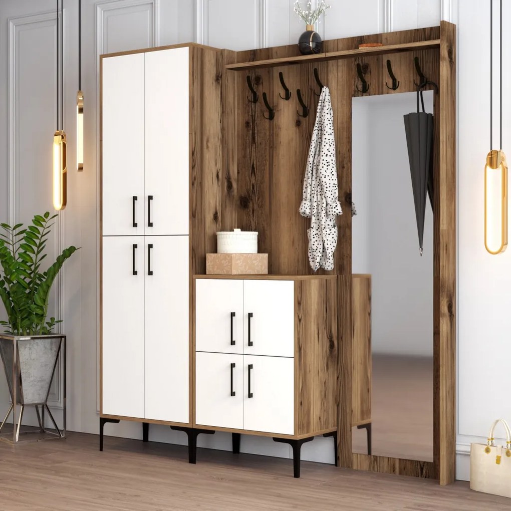 Berlin ABC - Walnut, White