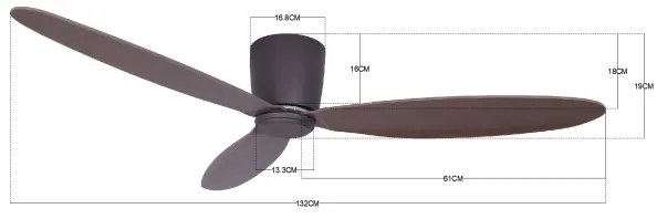 Lucci Air 212884 - Mennyezeti ventilátor AIRFUSION RADAR fekete + távirányító