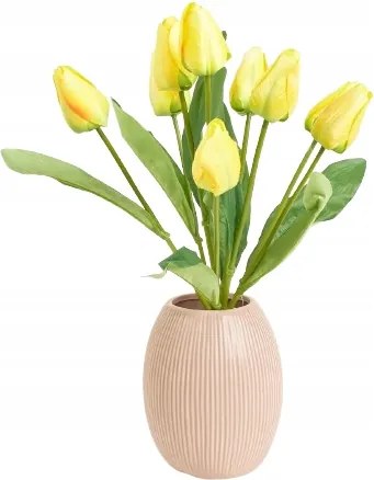 Virág Mesterséges Tulipán tulipán x9db 45cm váza Csokor bimbó fej