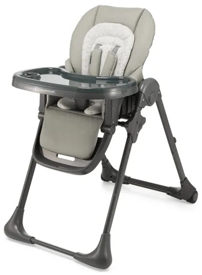 KINDERKRAFT - Gyermek étkezőszék TUMMIE szürke