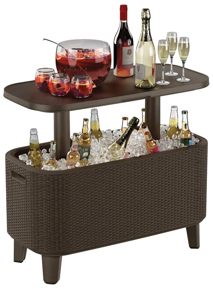 Kerti asztal jégtartóval 83.5x40.5 cm Bevy – Keter