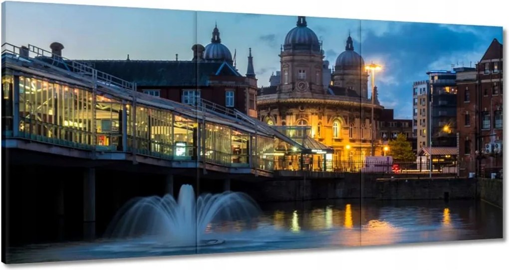 Festmények 120x60 Szökőkút a folyón