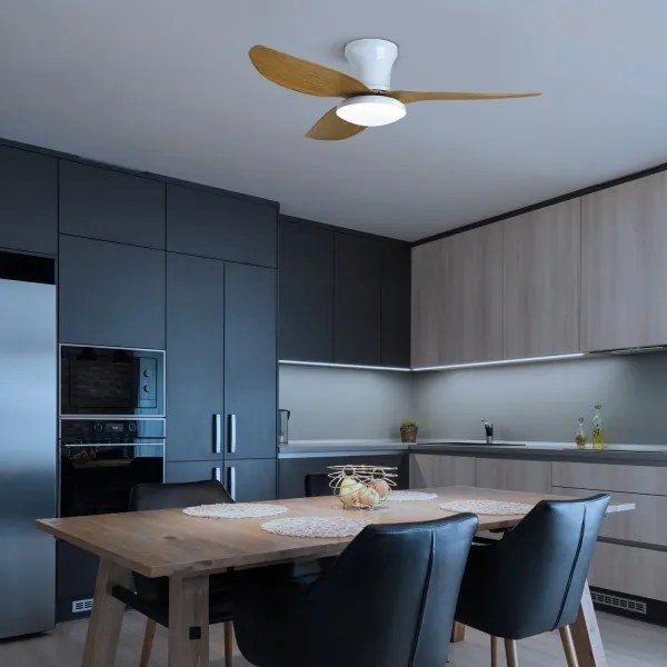 Brilagi-LED állítható mennyezeti ventilátor LED/30W/230V 3000-6500K fehér/barna+